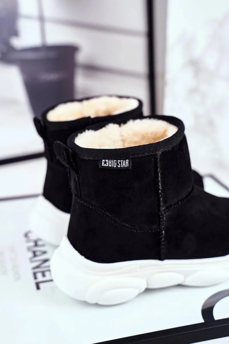 Dziewczęce>Big Star Shoes Dziecięce botki Big Star śniegowce czarne GG374085