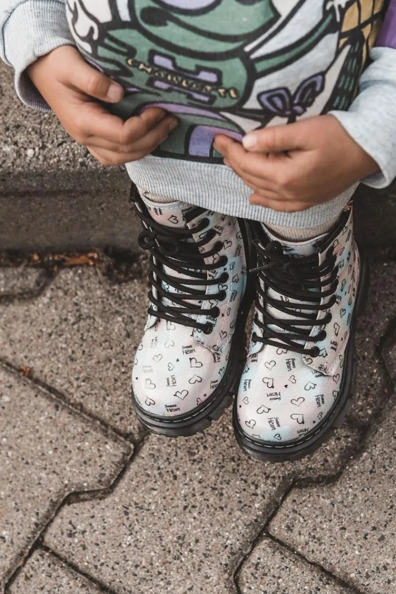 Dziewczęce>Boto Dziecięce Botki Brokatowe We Wzory Wielokolorowe Reggie