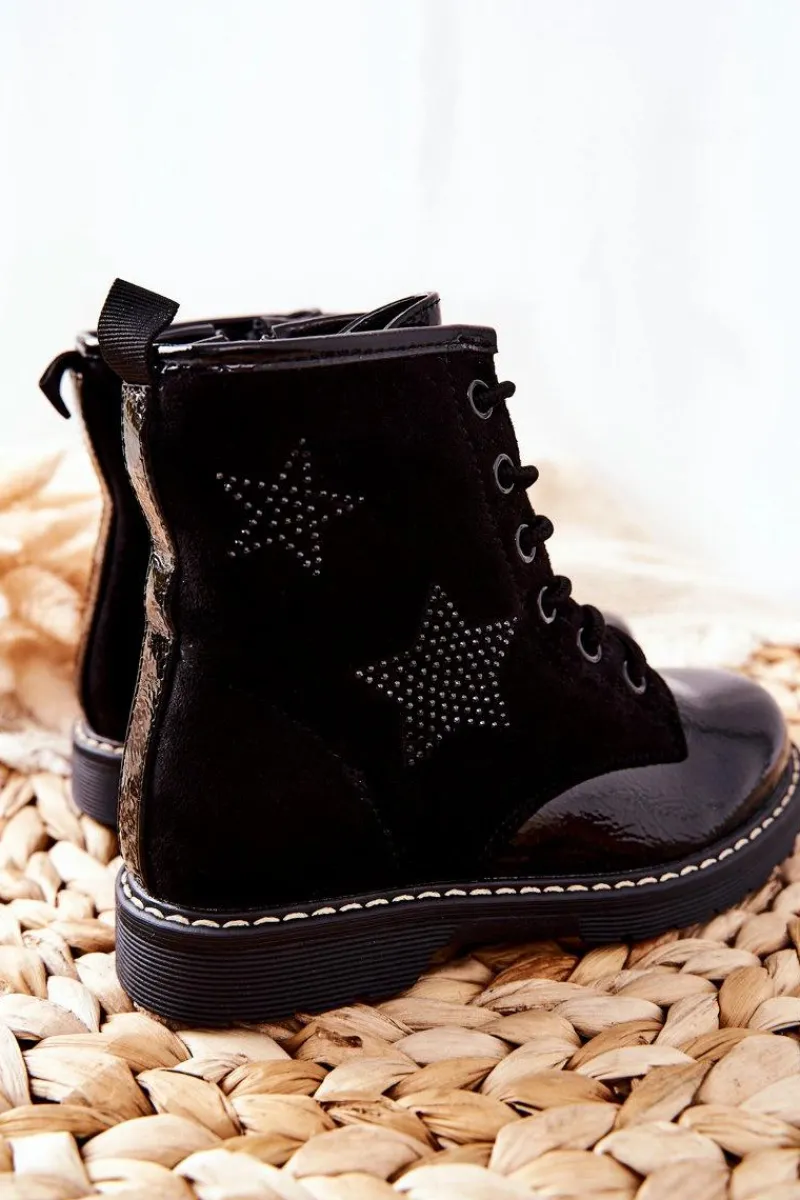 Chłopięce|Dziewczęce>Buty damskie Vinceza Dziecięce Botki Czarne Gander