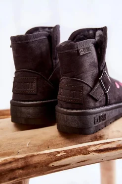 Discount Big Star Shoes Dziecięce Botki Śniegowce Big Star KK374244 Szare