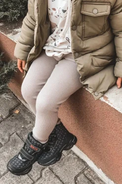 Clearance Big Star Shoes Dziecięce Botki Śniegowce Big Star II374091 Czarne