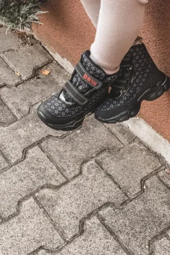 Clearance Big Star Shoes Dziecięce Botki Śniegowce Big Star II374091 Czarne