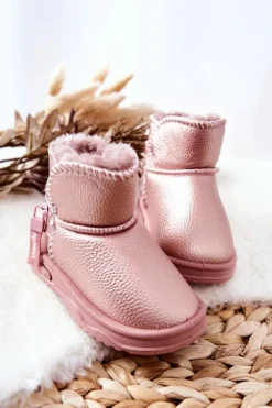 Best Boto Dziecięce Botki Śniegowce Różowe Frosty