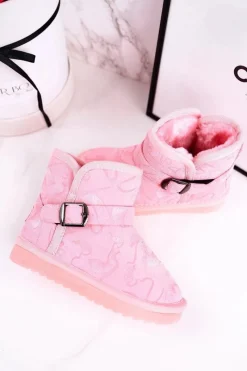 Hot Dziecięce Botki Śniegowce Z Futerkiem Różowe Kawai Dzieci Dziewczęce