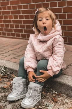 Best Boto Dziecięce Botki Śniegowce Z Futerkiem Srebrne Minnie Mouse