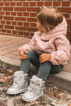 Best Boto Dziecięce Botki Śniegowce Z Futerkiem Srebrne Minnie Mouse