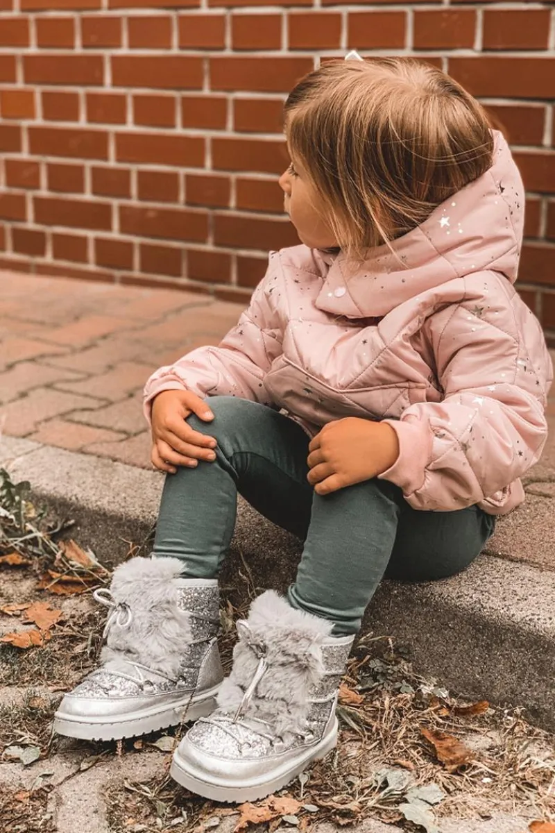 Best Boto Dziecięce Botki Śniegowce Z Futerkiem Srebrne Minnie Mouse