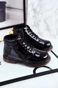 Online Dziecięce Botki Ocieplane Big Star Czarne GG374075 Dzieci Chłopięce|Dziewczęce