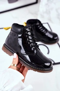 Online Dziecięce Botki Ocieplane Big Star Czarne GG374075 Dzieci Chłopięce|Dziewczęce