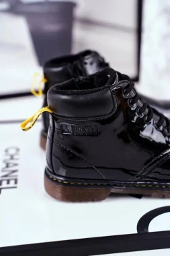 Online Dziecięce Botki Ocieplane Big Star Czarne GG374075 Dzieci Chłopięce|Dziewczęce