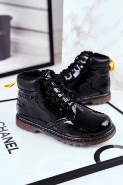 Online Dziecięce Botki Ocieplane Big Star Czarne GG374075 Dzieci Chłopięce|Dziewczęce