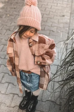 Outlet Dziecięce Botki Ocieplane Łańcuch Czarne Hinea Dzieci Dziewczęce