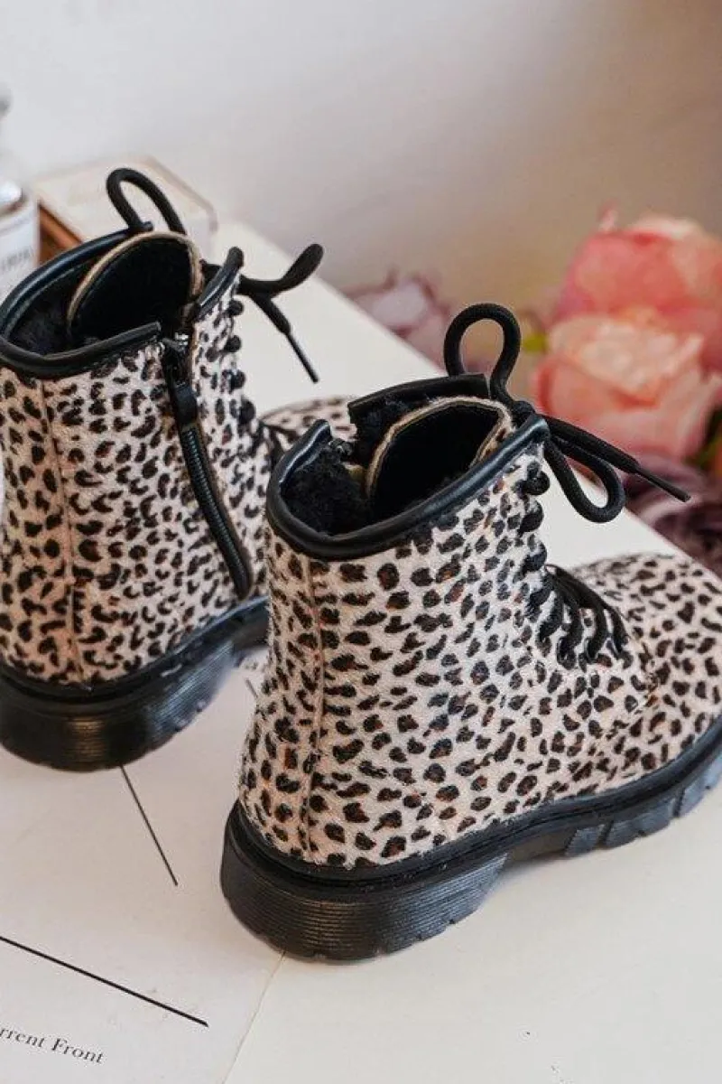 Outlet Dziecięce Botki Ocieplane z Suwakiem Beżowe Goopy Dzieci Chłopięce|Dziewczęce