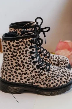 Outlet Dziecięce Botki Ocieplane z Suwakiem Beżowe Goopy Dzieci Chłopięce|Dziewczęce