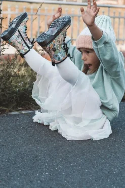 Sale Boto Dziecięce Botki Ocieplane Print Różowe Dexi