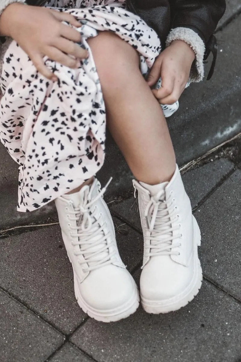 Sale Boto Dziecięce Botki Skórzane Z Suwakiem Beżowe Omua Beżowy