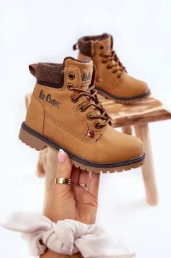 Chłopięce></noscript>Lee Cooper Dziecięce Botki Trapery LCJ-22-01-1490 Camel