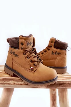 Chłopięce></noscript>Lee Cooper Dziecięce Botki Trapery LCJ-22-01-1490 Camel