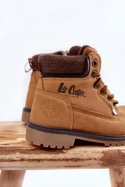 Chłopięce></noscript>Lee Cooper Dziecięce Botki Trapery LCJ-22-01-1490 Camel