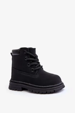 Best Boto Dziecięce Botki Trapery Na Suwak Czarne Bansi