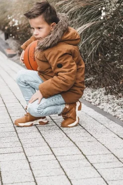 Chłopięce|Dziewczęce></noscript>Boto Dziecięce Botki Trapery Ocieplane Na Suwak Camel Marvin