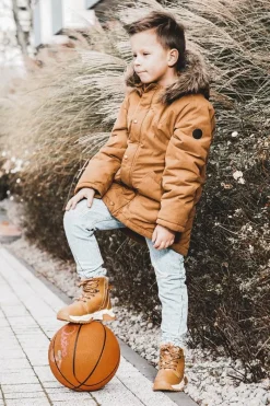 Chłopięce|Dziewczęce></noscript>Boto Dziecięce Botki Trapery Ocieplane Na Suwak Camel Marvin