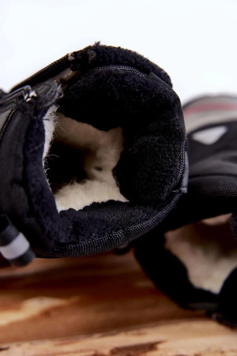 Chłopięce>Evento Dziecięce Botki Trapery Ocieplane Wełną Czarne Marco