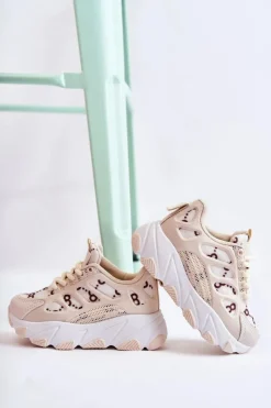 Clearance Boto Dziecięce Buty Sportowe Beżowe Dalia