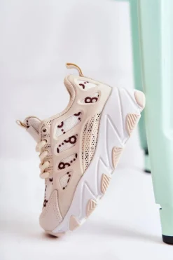 Clearance Boto Dziecięce Buty Sportowe Beżowe Dalia