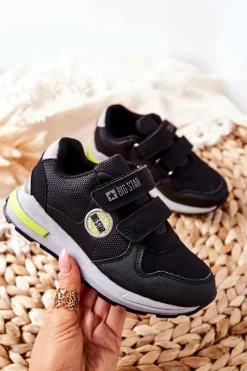 Clearance Big Star Shoes Dziecięce Buty Sportowe Big Star II374078 Czarne