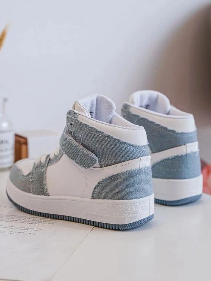 Chłopięce|Dziewczęce>Boto Dziecięce Buty Sportowe Jeansowe Biało-e Milara Niebieski