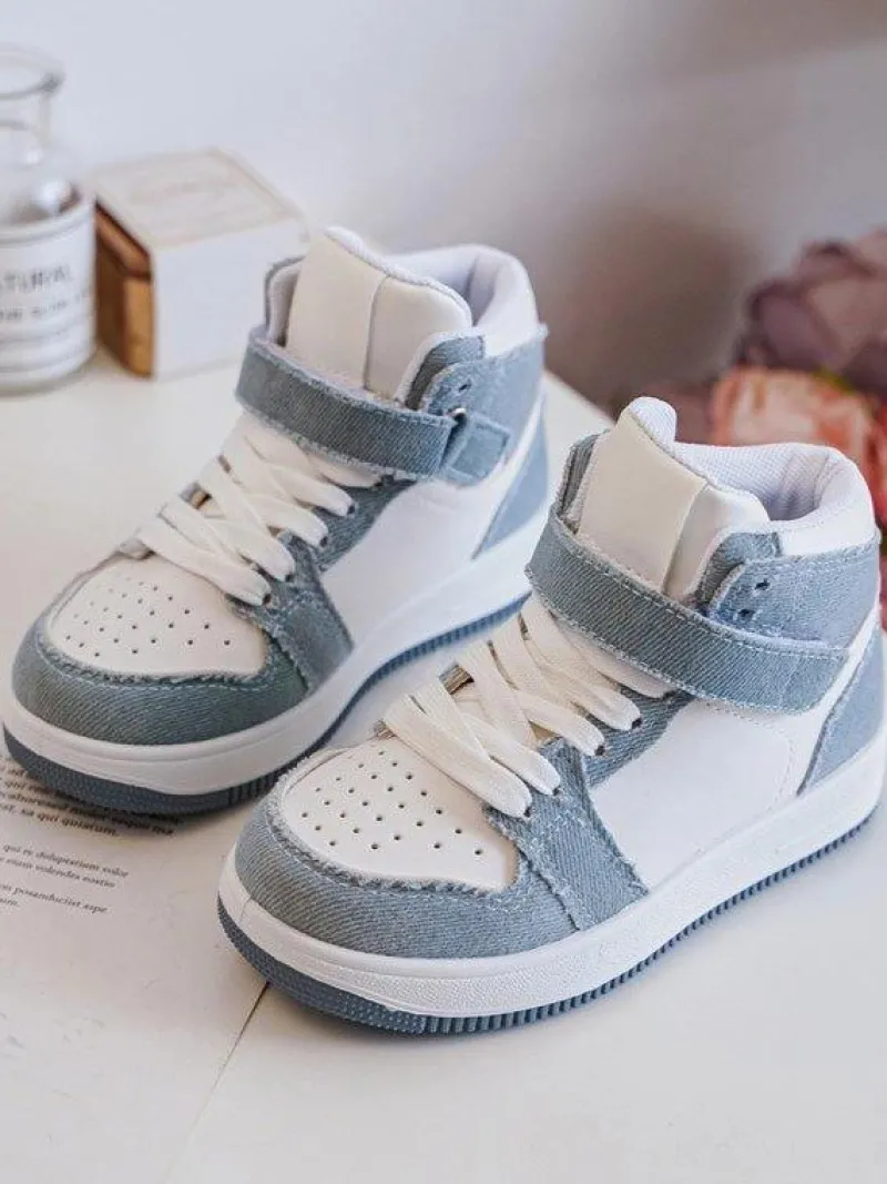 Chłopięce|Dziewczęce>Boto Dziecięce Buty Sportowe Jeansowe Biało-e Milara Niebieski