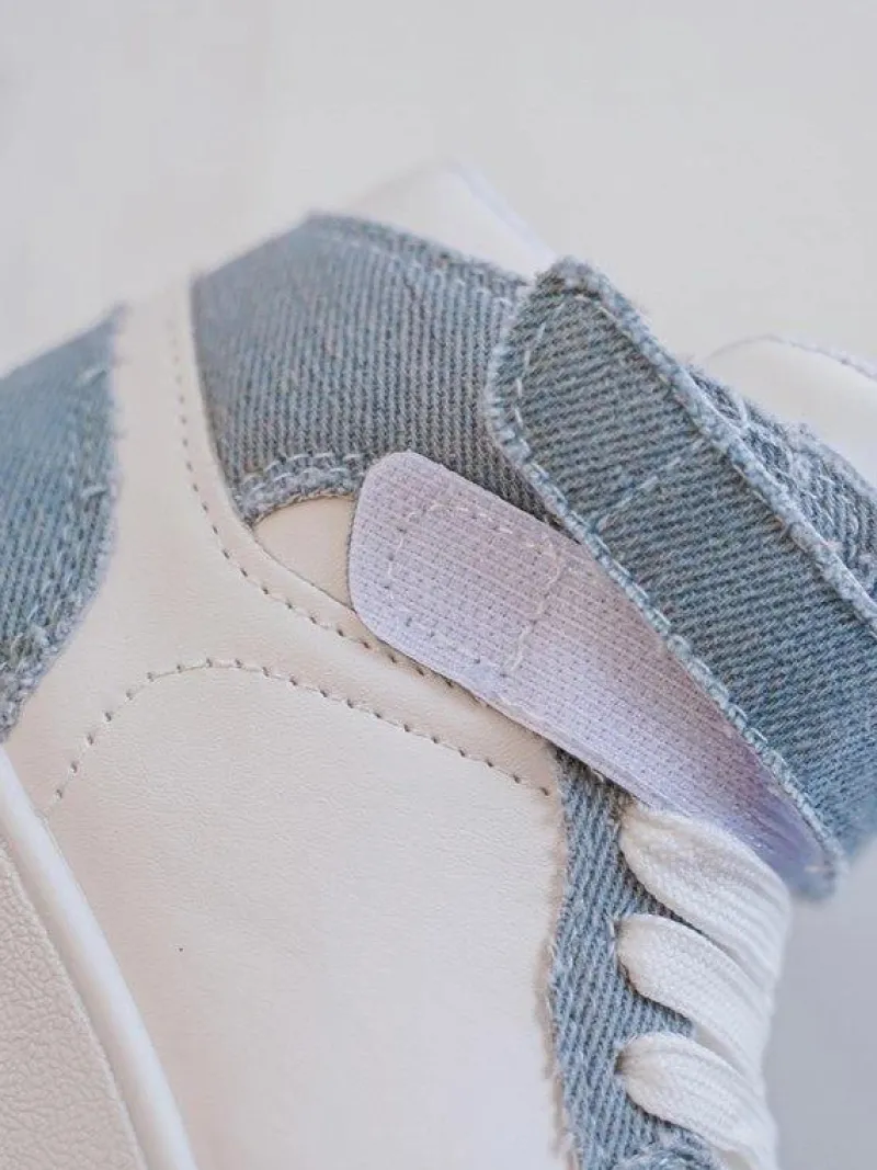 Chłopięce|Dziewczęce>Boto Dziecięce Buty Sportowe Jeansowe Biało-e Milara Niebieski