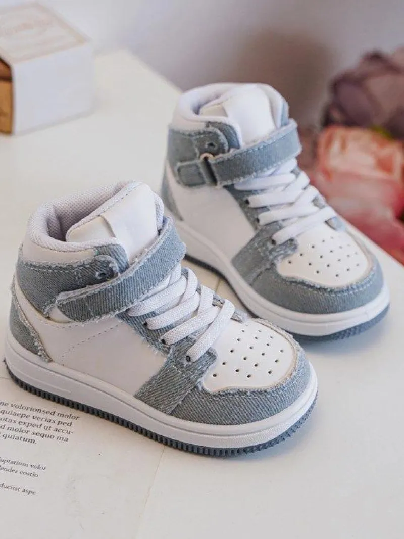 Chłopięce|Dziewczęce>Boto Dziecięce Buty Sportowe Jeansowe Biało-e Milara Niebieski