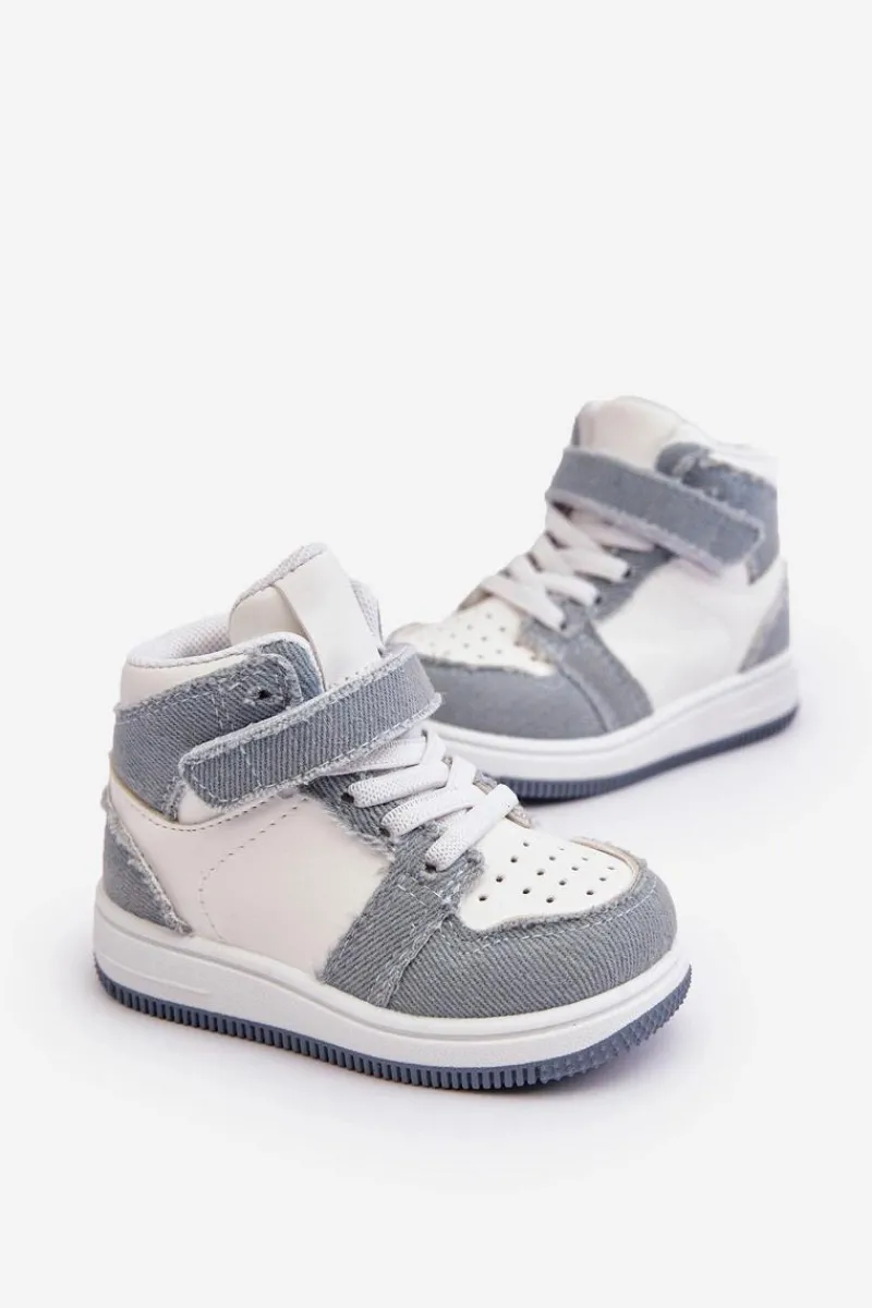 Chłopięce|Dziewczęce>Boto Dziecięce Buty Sportowe Jeansowe Biało-e Milara Niebieski