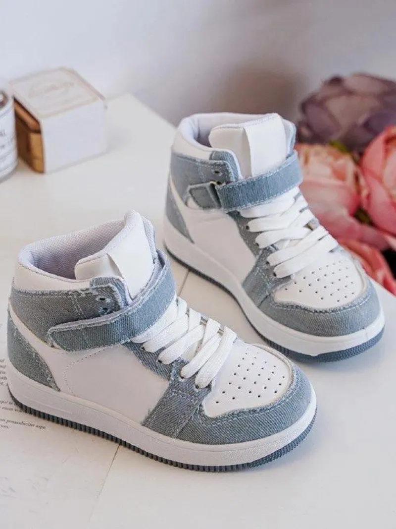 Chłopięce|Dziewczęce>Boto Dziecięce Buty Sportowe Jeansowe Biało-e Milara Niebieski