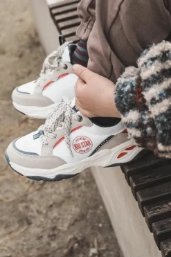 Clearance Dziecięce Buty Sportowe Memory Foam System Big Star JJ374269 Białe Dzieci Back To School