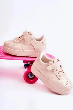 Hot Dziecięce Buty Sportowe Na Rzepy Różowe Elike Dzieci Chłopięce|Dziewczęce