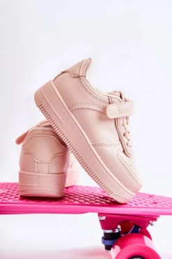 Hot Dziecięce Buty Sportowe Na Rzepy Różowe Elike Dzieci Chłopięce|Dziewczęce