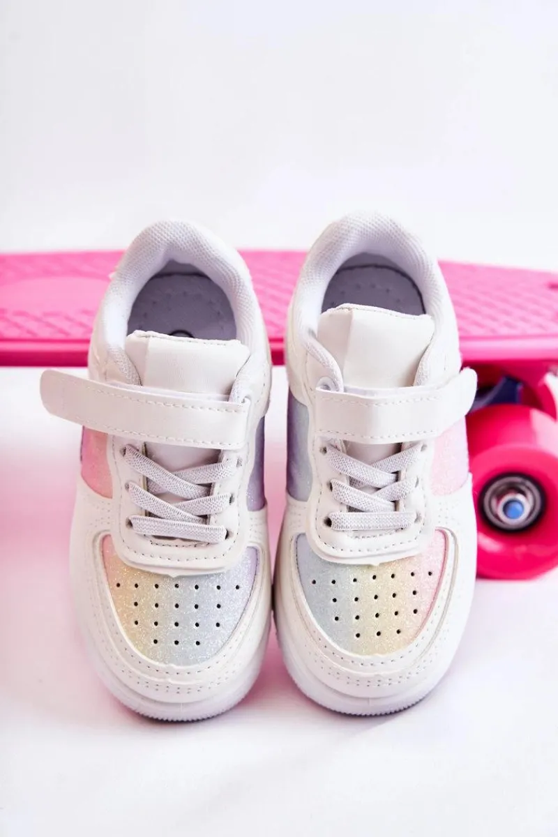 Dziecięce Buty Sportowe Na Rzepy Multikolor Elike Dzieci Chłopięce|Dziewczęce