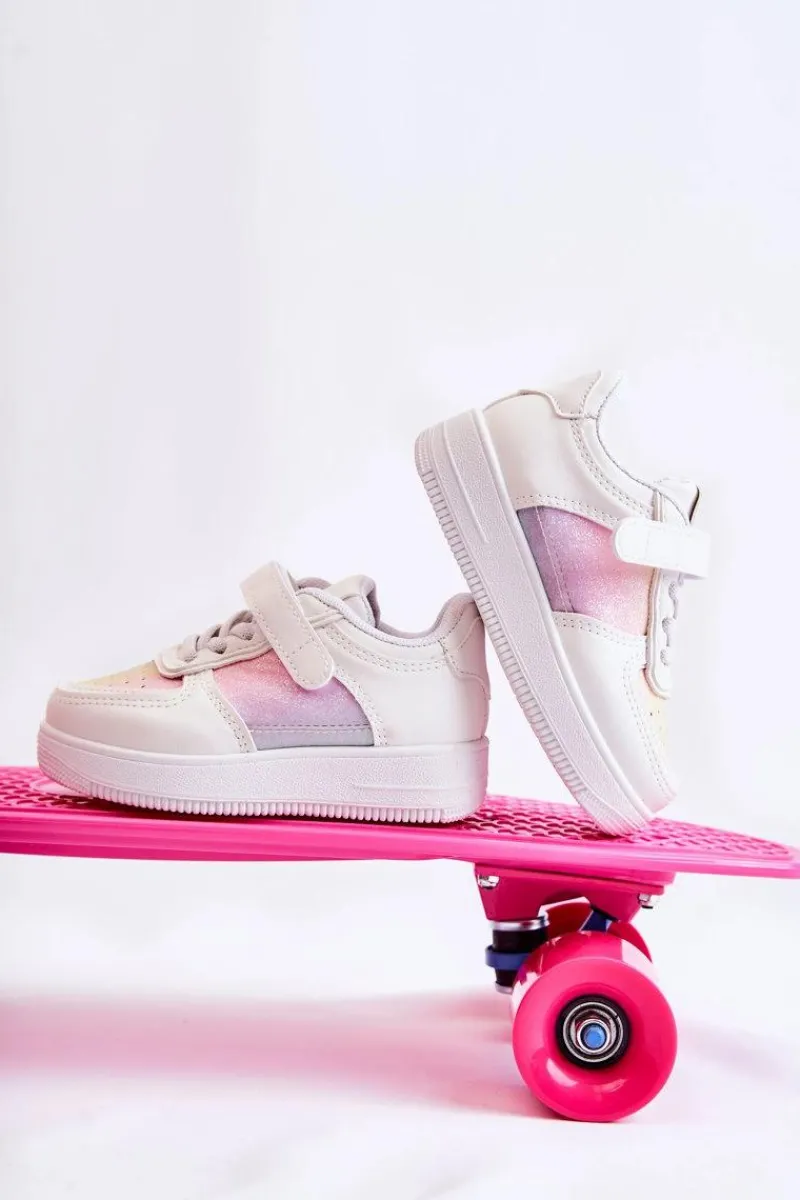 Dziecięce Buty Sportowe Na Rzepy Multikolor Elike Dzieci Chłopięce|Dziewczęce