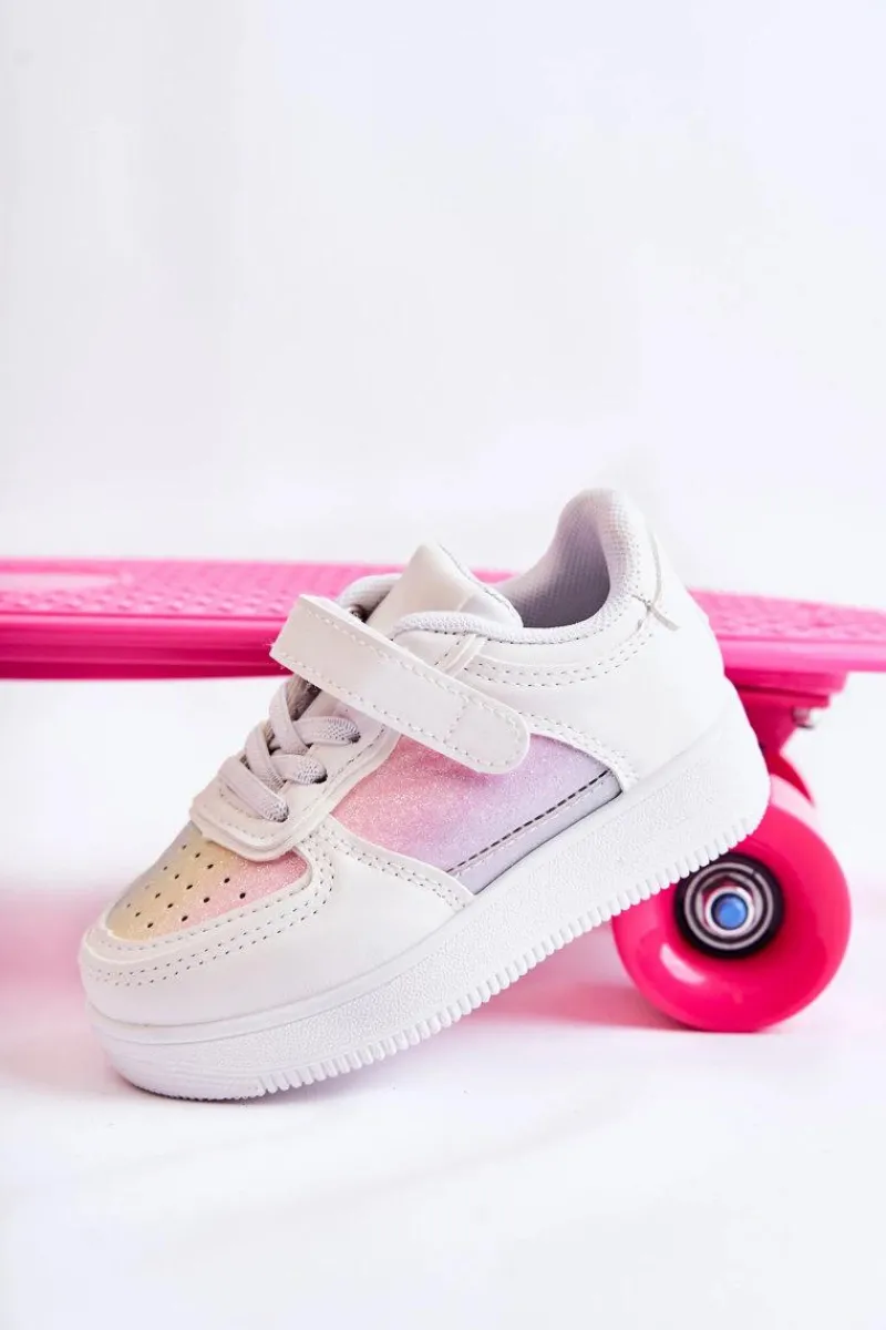 Dziecięce Buty Sportowe Na Rzepy Multikolor Elike Dzieci Chłopięce|Dziewczęce