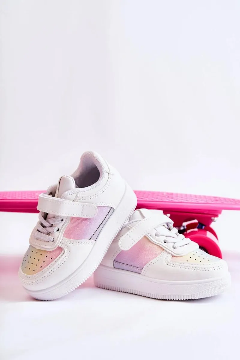 Dziecięce Buty Sportowe Na Rzepy Multikolor Elike Dzieci Chłopięce|Dziewczęce