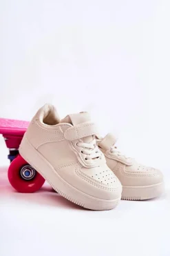 Chłopięce|Dziewczęce>Boto Dziecięce Buty Sportowe Na Rzepy Beżowe Elike