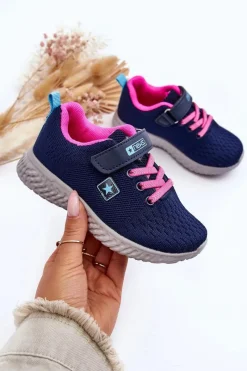 Outlet Dziecięce Buty Sportowe Na Rzep Granatowe Brego Dzieci Chłopięce|Dziewczęce