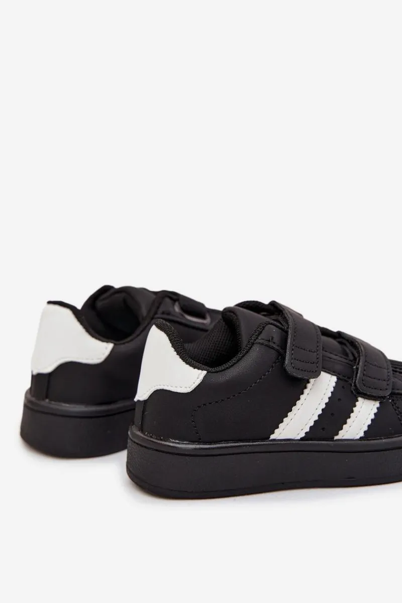 Online Dziecięce Buty Sportowe Sneakersy Z Eko Skóry Czarne Renel Dzieci Chłopięce|Dziewczęce