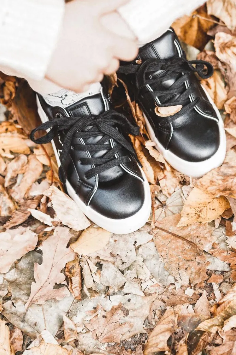 Online Dziecięce Buty Sportowe Sznurowane Big Star KK374223 Czarne Dzieci Back To School