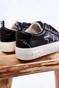 Online Dziecięce Buty Sportowe Sznurowane Big Star KK374223 Czarne Dzieci Back To School