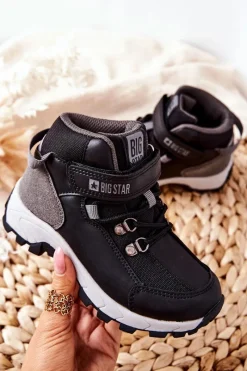 Chłopięce>Big Star Shoes Dziecięce Buty Trekkingowe Big Star II374100 Czarne