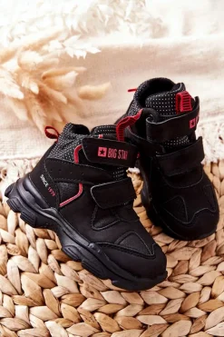 Discount Big Star Shoes Dziecięce Buty Trekkingowe Big Star II374097 Czarne